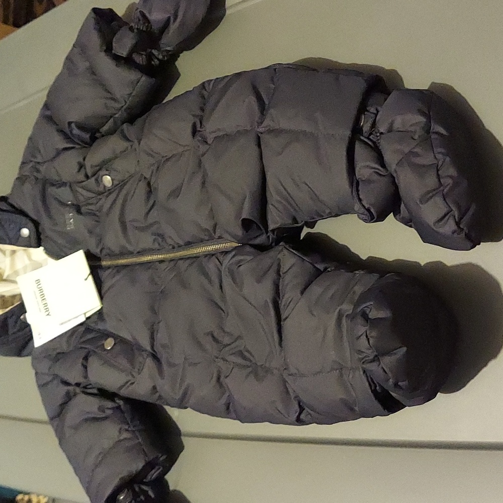Kid's River Vintage Check Quilted Snowsuit, Size 3M-12m - Picture 3 of 6